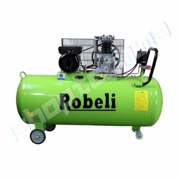 Compresseur a air 200l courroie robeli