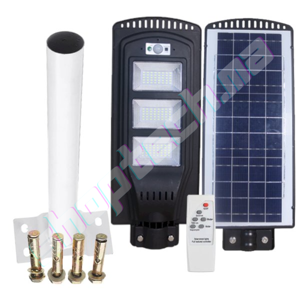 Lampadaire solaire economique 60w avec telecommande