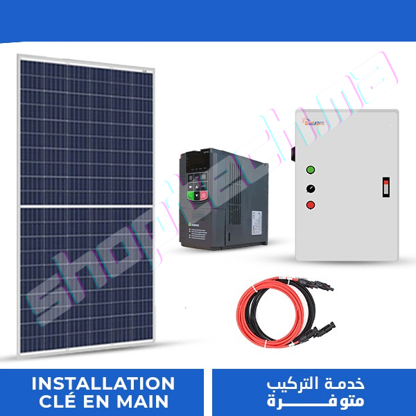 Kit solaire pompe immergée ac triphasé 380v 15cv