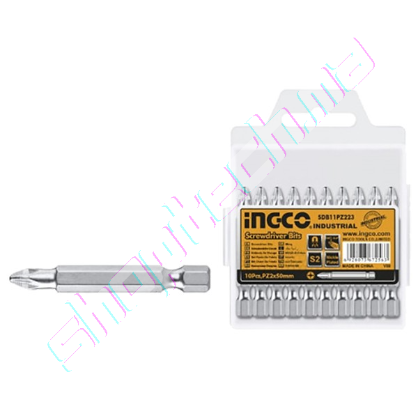 Set de 10 embouts pz2 50mm