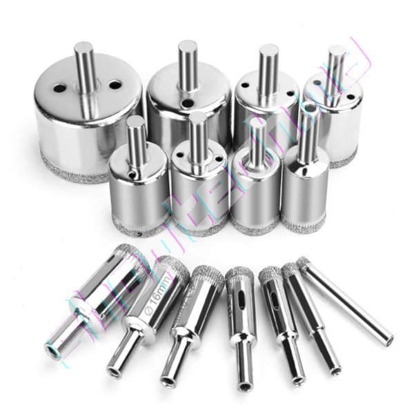 Scies cloches diamant 15 pieces 6mm - 50mm