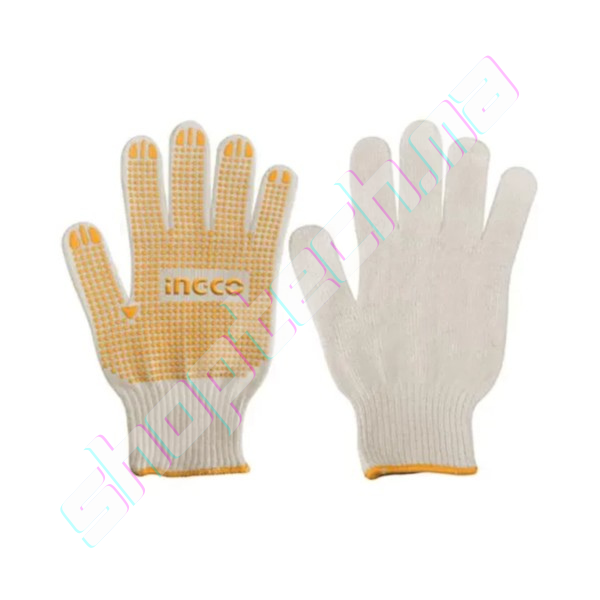 Gants tricotés avec points en pvc xl