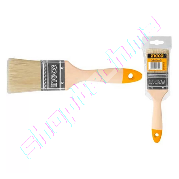 Pinceau en bois largeur pour peinture à huile